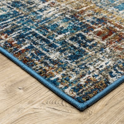 Venice 5573 Blue/Gold/Ivory Area Rug