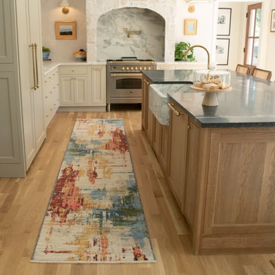 Soleri SOL-01 Beige/Blue/Red Wool Area Rug