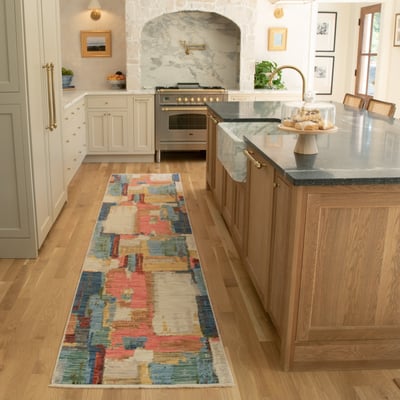 Soleri SOL-02 Pink/Blue Wool Area Rug