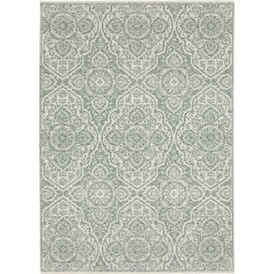 Echo ECH02 Green/Ivory Area Rug