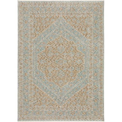 Echo ECH03 Beige/Blue Area Rug
