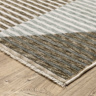 Echo ECH04 Beige/Grey Area Rug