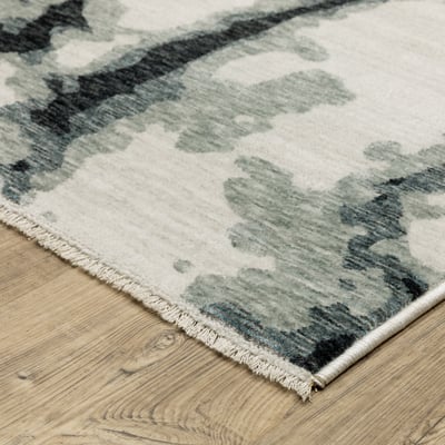 Echo ECH08 Blue/Ivory Area Rug