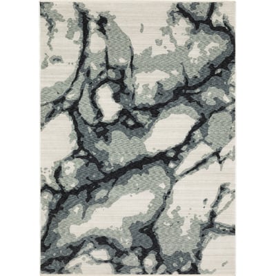 Echo ECH08 Blue/Ivory Area Rug
