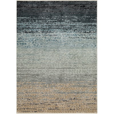 Echo ECH09 Blue/Beige Area Rug