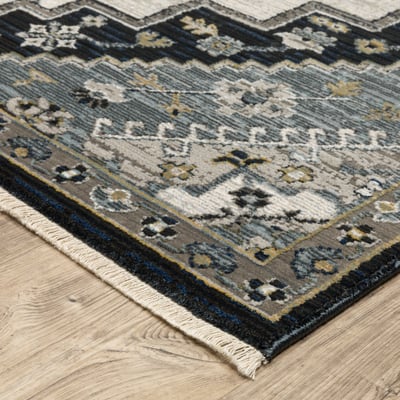 Keira KEI04 Blue/Grey Area Rug