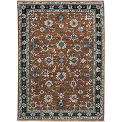Keira KEI05 Rust/Grey Area Rug