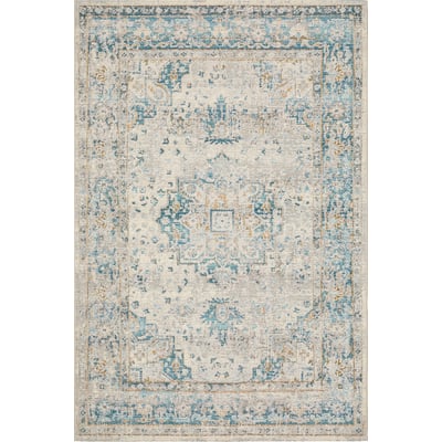 Naples 1221X Ivory/Blue Outdoor Area Rug