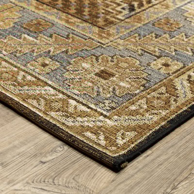 Naples 1441X Brown/Blue Outdoor Area Rug