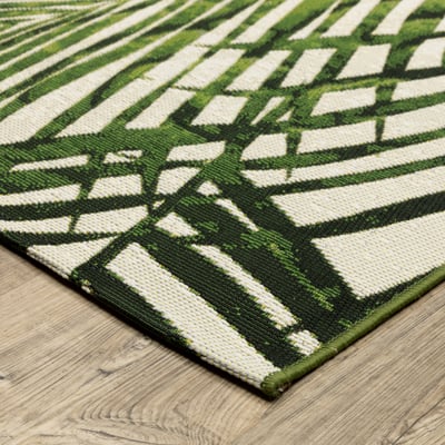 Naples 1572X Green/Ivory Outdoor Area Rug