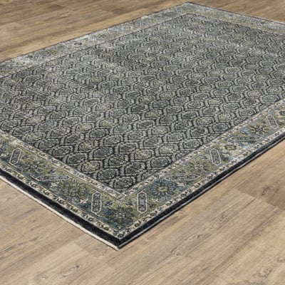 Eliana ELI01 Blue/Green Area Rug