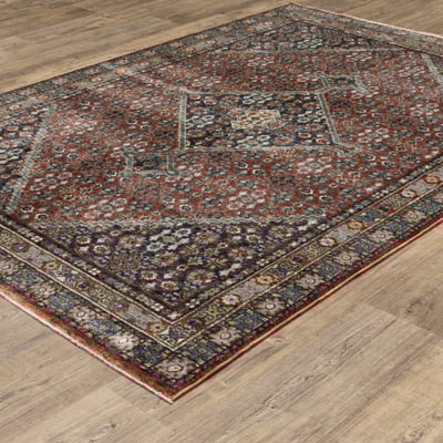 Eliana ELI06 Red Area Rug