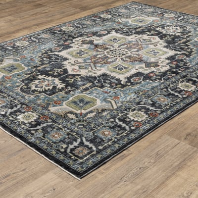 Eliana ELI09 Blue Area Rug