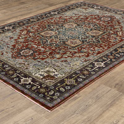 Eliana ELI11 Red/Blue Area Rug
