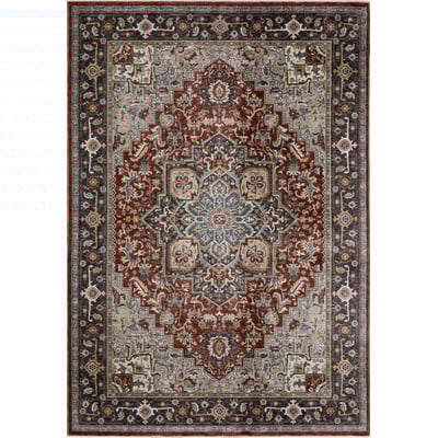 Eliana ELI11 Red/Blue Area Rug