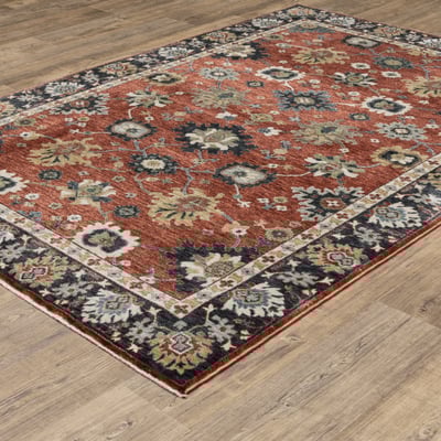 Eliana ELI12 Red/Blue Area Rug