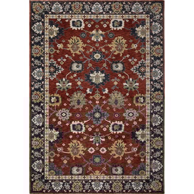 Eliana ELI12 Red/Blue Area Rug