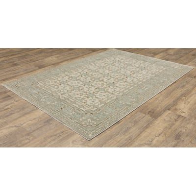 Maeve MAE04 Beige/Blue Area Rug