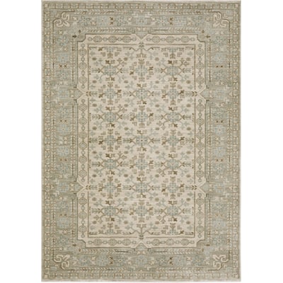 Maeve MAE04 Beige/Blue Area Rug