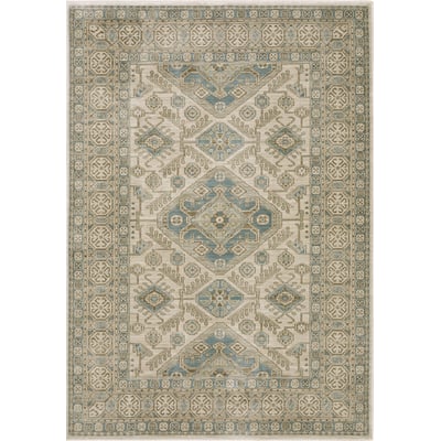 Maeve MAE05 Beige/Blue Area Rug
