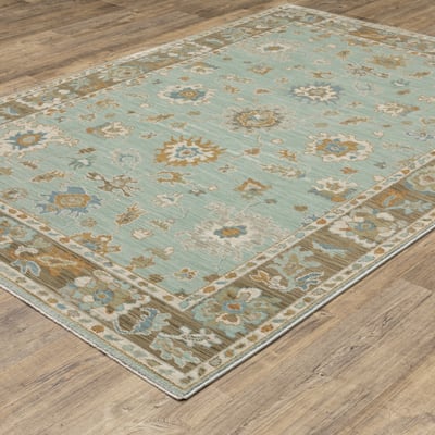 Maeve MAE06 Blue/Rust Area Rug