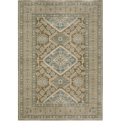 Maeve MAE08 Brown/Blue Area Rug