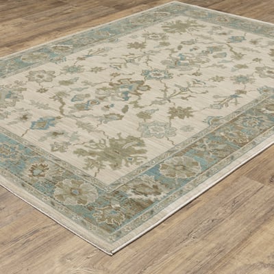 Maeve MAE10 Beige/Blue Area Rug