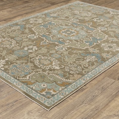 Maeve MAE13 Brown/Blue Area Rug