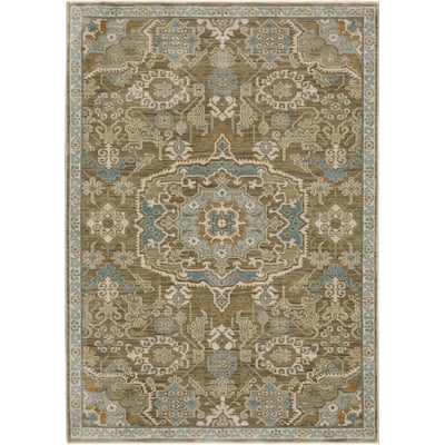 Maeve MAE13 Brown/Blue Area Rug