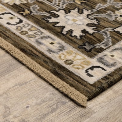 Acacia ACA01 Brown/Tan Wool Area Rug