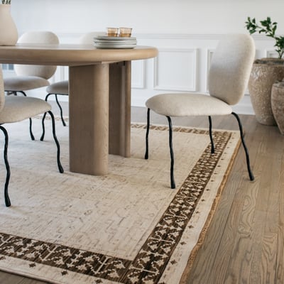 Acacia ACA02 Beige/Brown Wool Area Rug