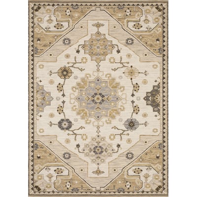 Acacia ACA03 Tan/Grey Wool Area Rug