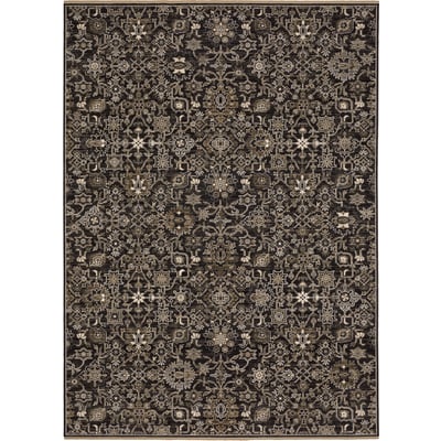 Acacia ACA05 Black/Tan Wool Area Rug