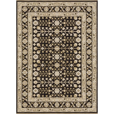 Acacia ACA10 Black/Beige Wool Area Rug