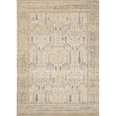 Acacia ACA14 Beige/Green Wool Area Rug