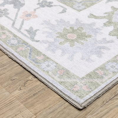 Addison ADD06 Blue/Green Printed Area Rug