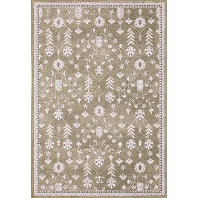 Addison ADD07 Brown/Ivory Printed Area Rug