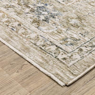 Avalon AVA02 Beige/Blue Area Rug