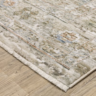 Avalon AVA05 Beige/Blue Area Rug