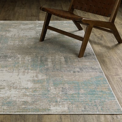 Cavett CAV01 Ivory/Green Area Rug