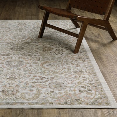 Cavett CAV05 Ivory/Gold Area Rug