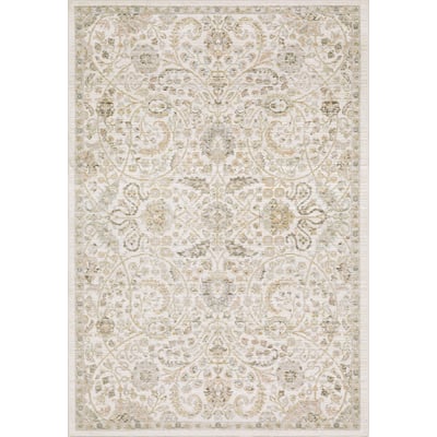 Cavett CAV05 Ivory/Gold Area Rug