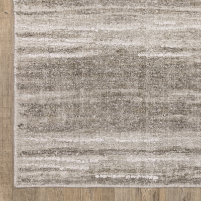 Clarke CLA01 Beige/Brown Wool Handmade Area Rug