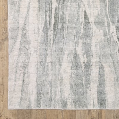 Clarke CLA03 Green/Ivory Wool Handmade Area Rug
