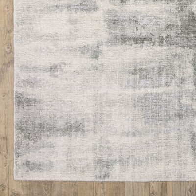 Clarke CLA05 Beige/Grey Wool Handmade Area Rug