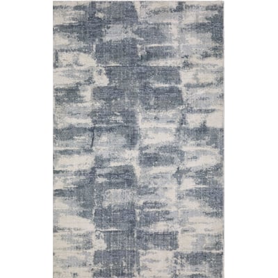 Clarke CLA07 Blue/Ivory Wool Handmade Area Rug