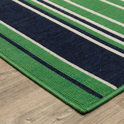 Havana HAV05 Green/Navy Outdoor Area Rug