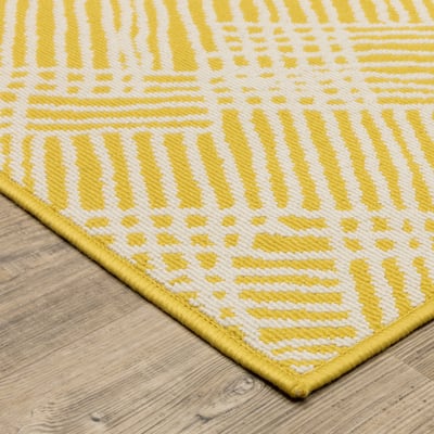 Havana HAV08 Yellow/Ivory Outdoor Area Rug