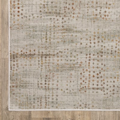 Mallory MAL10 Grey/Gold Area Rug