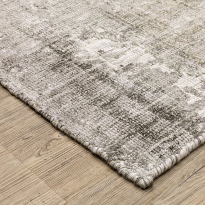 Solstice SLS01 Grey/Beige Wool Handmade Area Rug